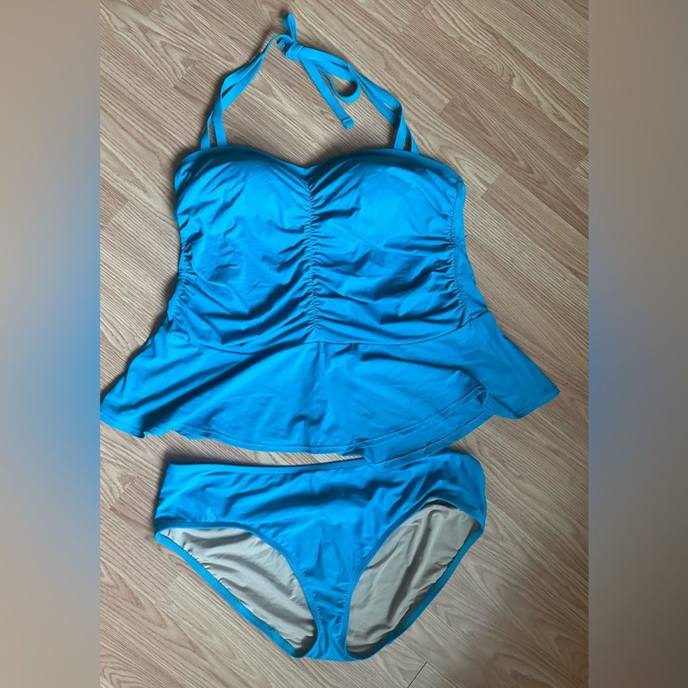 LB Turquoise Two Piece Swimsuit